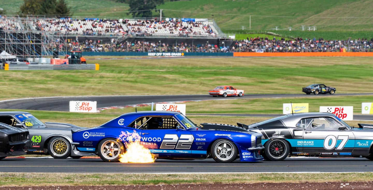 Classic muscle car racing at Taupō Motorsport Park