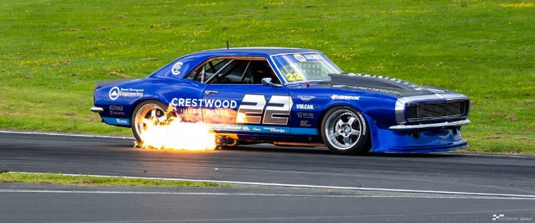 Classic car racing at Hampton Downs — motorsport photography by Ryan Watkinson