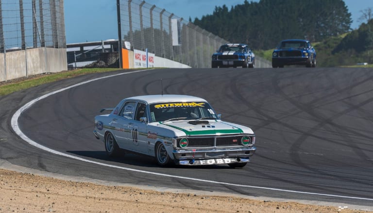Classic car racing at Hampton Downs — motorsport photography by Ryan Watkinson