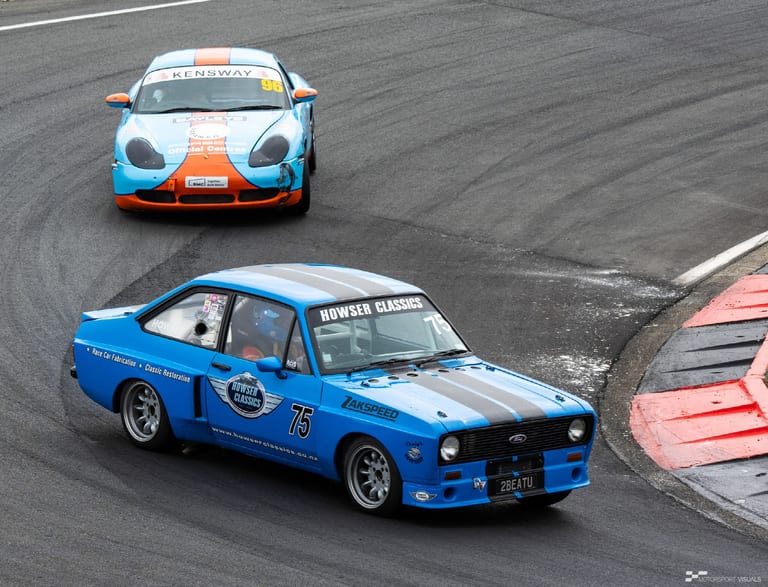 Classic car racing at Hampton Downs — motorsport photography by Ryan Watkinson