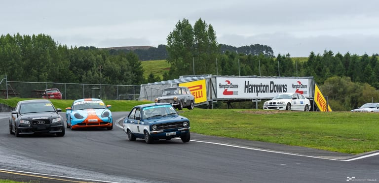 Classic car racing at Hampton Downs — motorsport photography by Ryan Watkinson