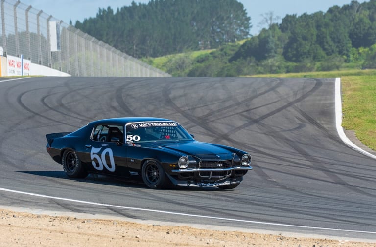Classic car racing at Hampton Downs — motorsport photography by Ryan Watkinson