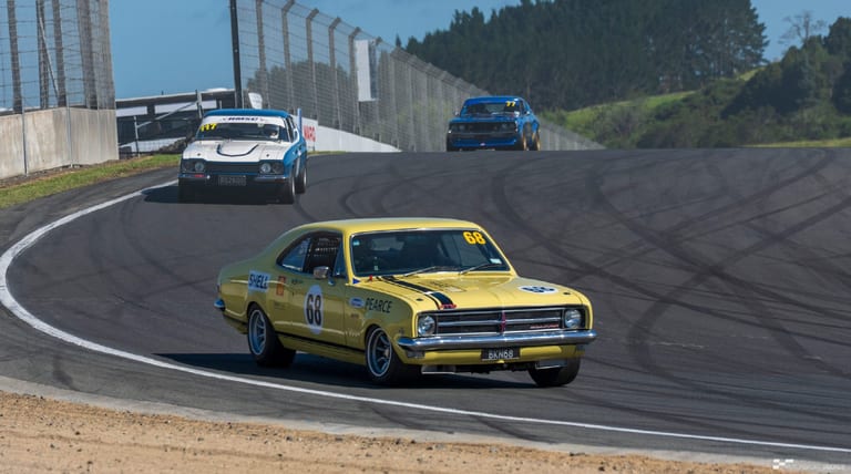Classic car racing at Hampton Downs — motorsport photography by Ryan Watkinson