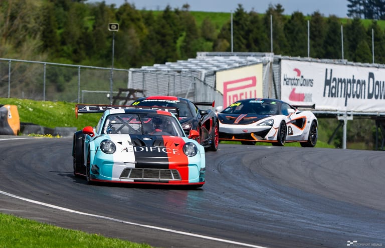 Modern circuit racing at Hampton Downs — motorsport photography by Ryan Watkinson