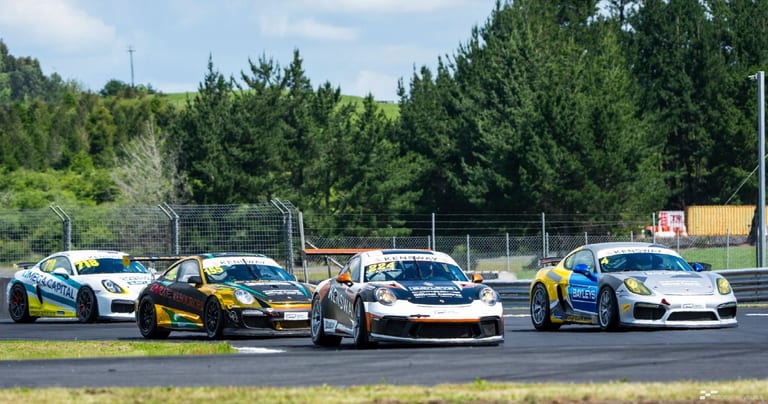 Modern circuit racing at Hampton Downs — motorsport photography by Ryan Watkinson