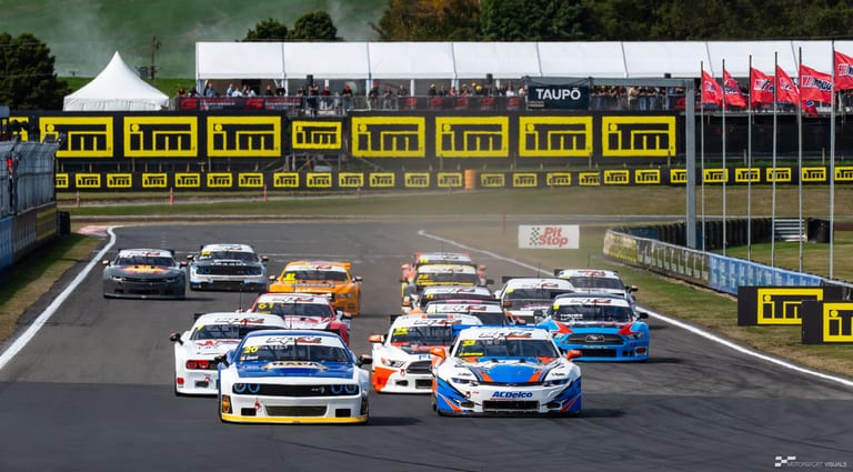 Modern circuit racing at Taupō Motorsport Park — motorsport photography by Ryan Watkinson