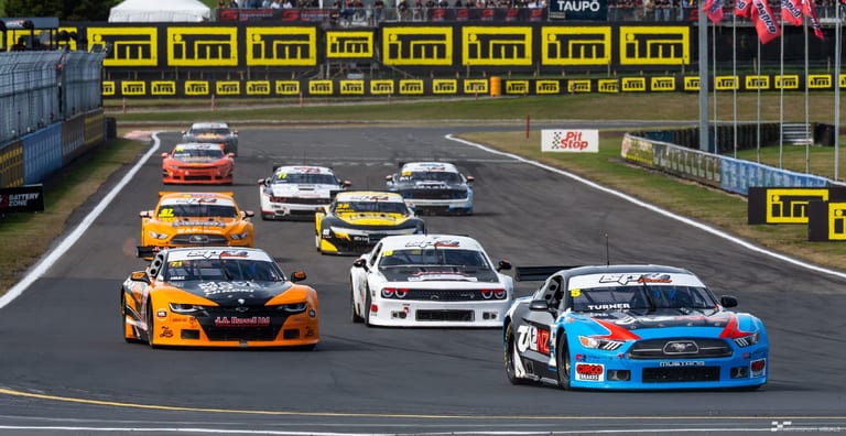 Modern circuit racing at Taupō Motorsport Park — motorsport photography by Ryan Watkinson