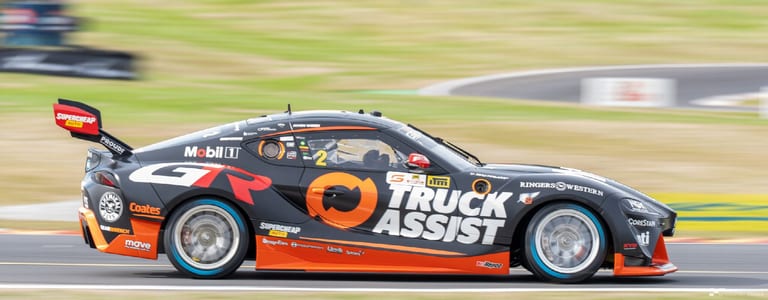 Modern circuit racing at Taupō Motorsport Park — motorsport photography by Ryan Watkinson